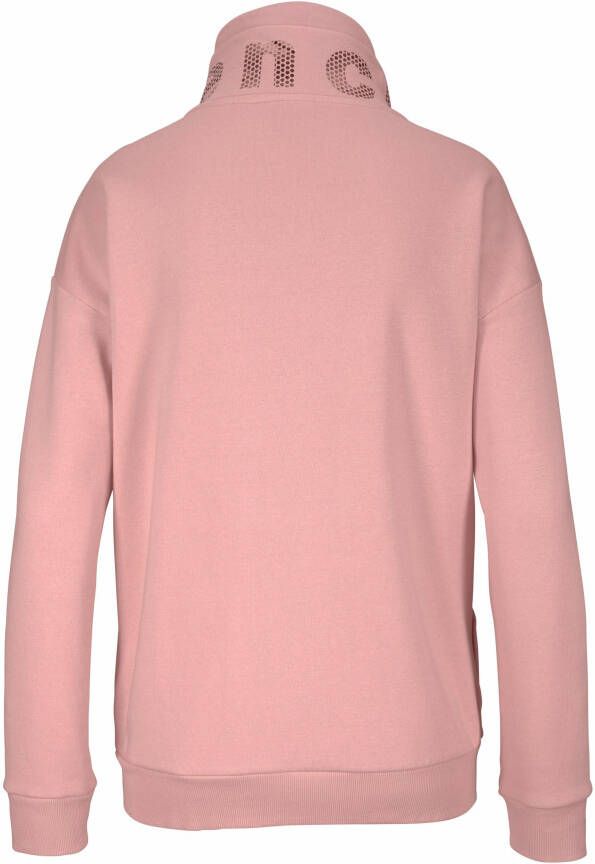 Bench. Sweatvest met glansprint op de staande kraag loungepak