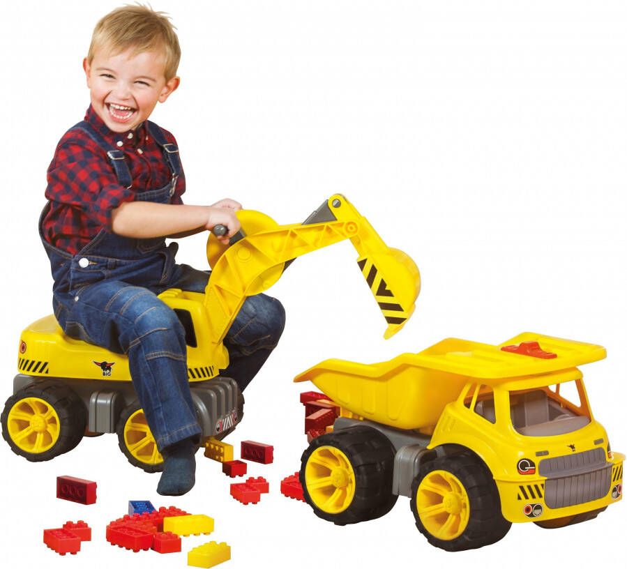 BIG Speelgoed graafmachine Power Worker Maxi Digger Graafmachine om op te zitten made in Ger y
