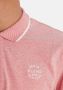 Blend slim fit polo met contrastbies roze - Thumbnail 6