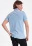 Blend slim fit polo BHNATE met contrastbies lichtblauw - Thumbnail 3