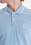 Blend slim fit polo BHNATE met contrastbies lichtblauw - Thumbnail 4