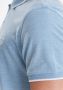 Blend slim fit polo BHNATE met contrastbies lichtblauw - Thumbnail 6