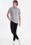 Blend slim fit polo BHNATE met contrastbies beetle green - Thumbnail 5