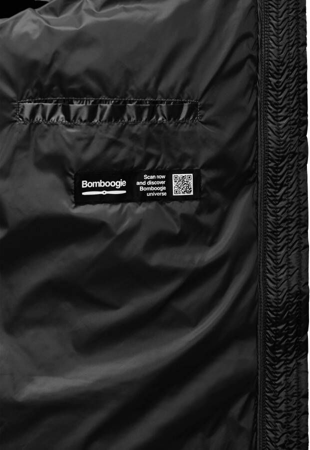 Bomboogie Donzen bodywarmer POLA REAL met een capuchon