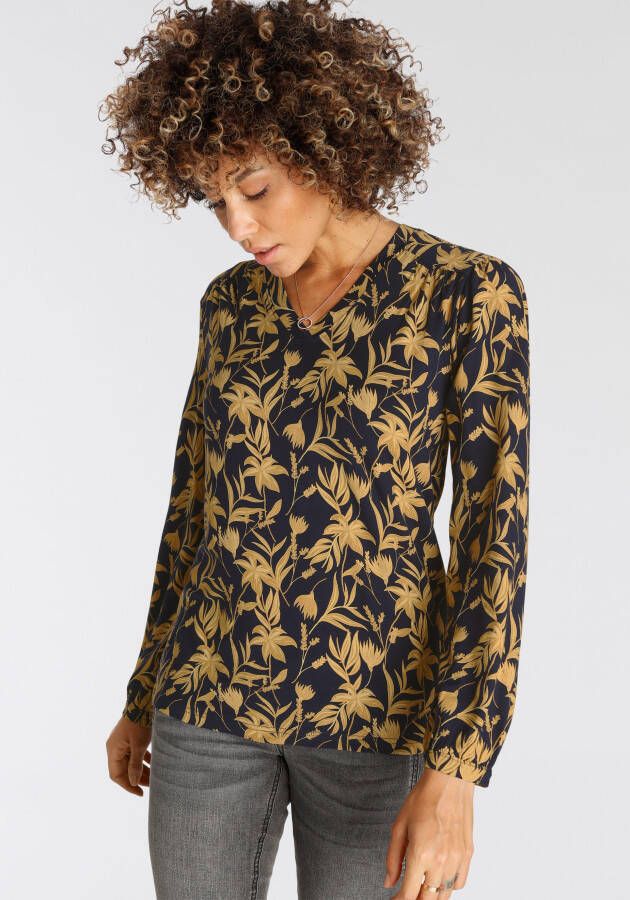 Boysen's Shirt met v-hals in trendy herfst design nieuwe collectie