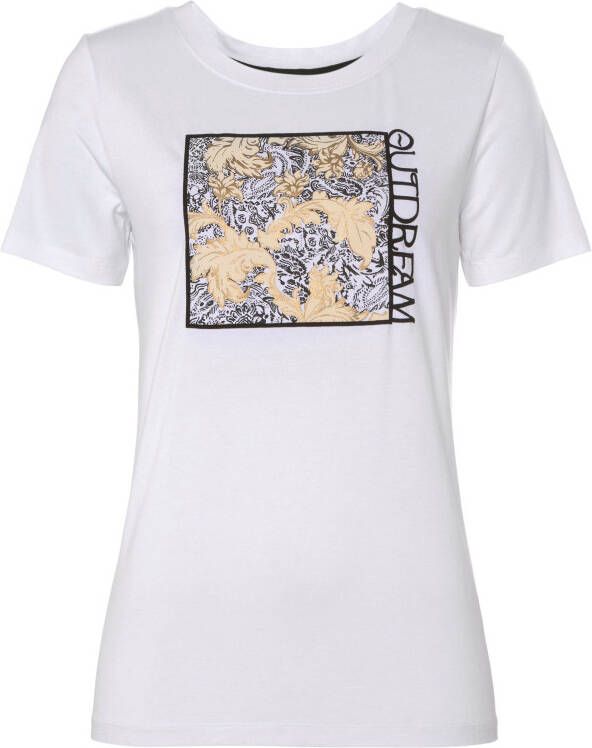 Boysen's T-shirt met grote print aan de voorkant nieuwe collectie