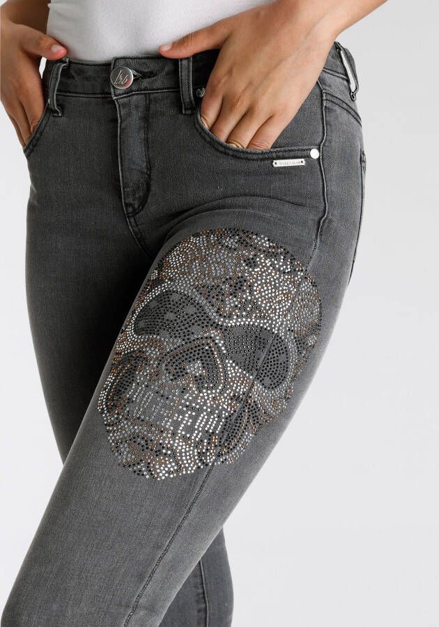 Bruno Banani 5-pocket jeans Schedel detail NIEUWE COLLECTIE