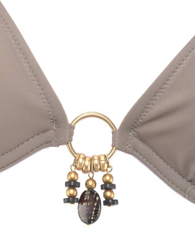 Bruno Banani Beugelbikini met goudkleurig zwarte accessoires
