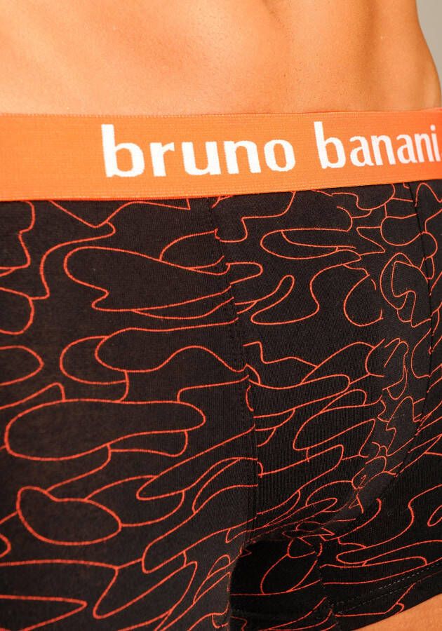 Bruno Banani Boxershort met contrast-weefband (set 4 stuks)