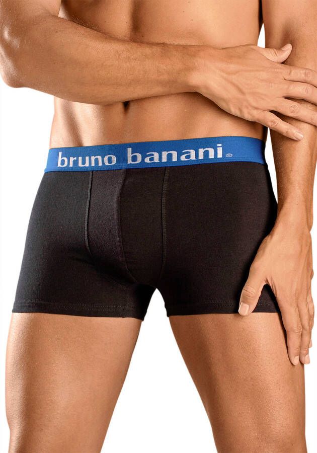 Bruno Banani Boxershort met contrast-weefband (set 4 stuks)