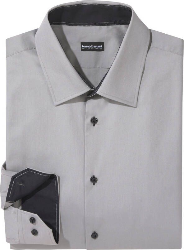 Bruno Banani Overhemd met lange mouwen Contrastbeleg