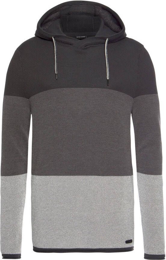 Bruno Banani Capuchontrui in een trendy wafel-look