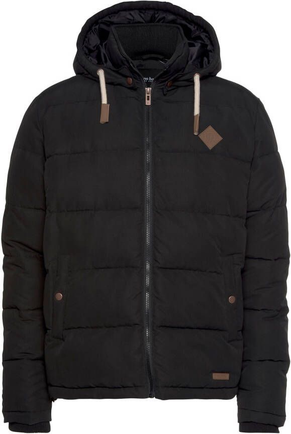 Bruno Banani Gewatteerde jas licht waterafstotend modieuze stijl met decoratieve badges