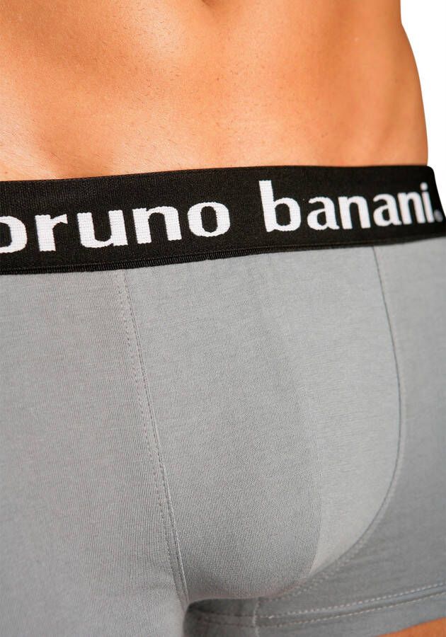 Bruno Banani Boxershort in hipster-model uni of gedessineerd (set 4 stuks)