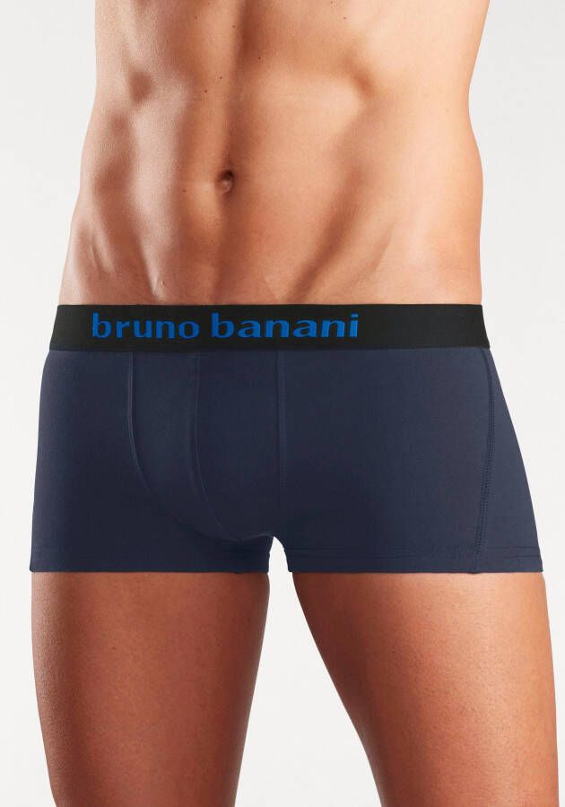Bruno Banani Boxershort in hipster-model met logo weefband (set 4 stuks)