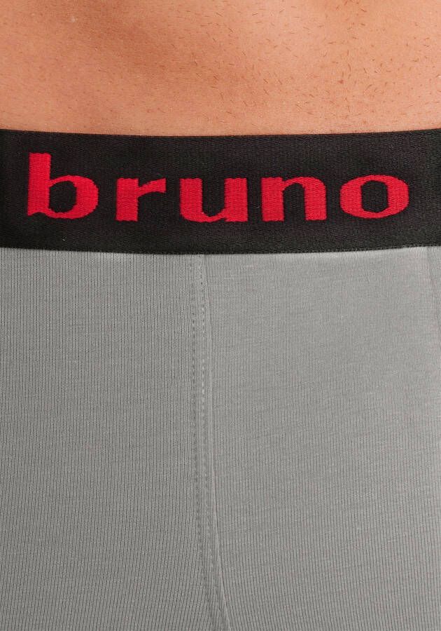 Bruno Banani Boxershort in hipster-model met logo weefband (set 4 stuks)