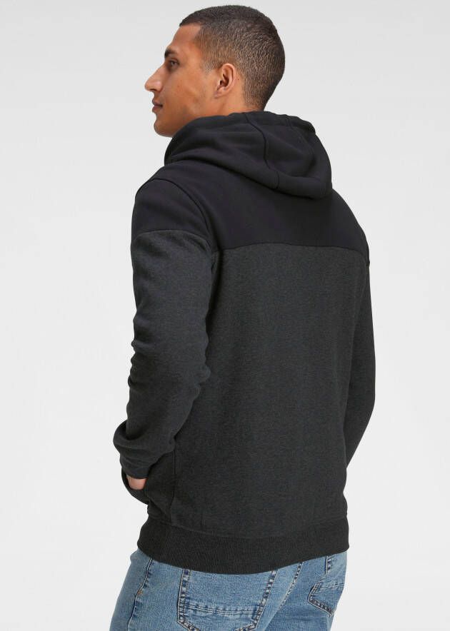 Bruno Banani Hoodie Lange mouwen bedrukt en gemêleerd van katoenmix