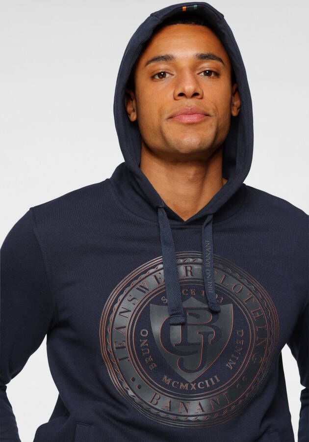 Bruno Banani Hoodie Lange mouwen smalle pasvorm bedrukt uiterlijk