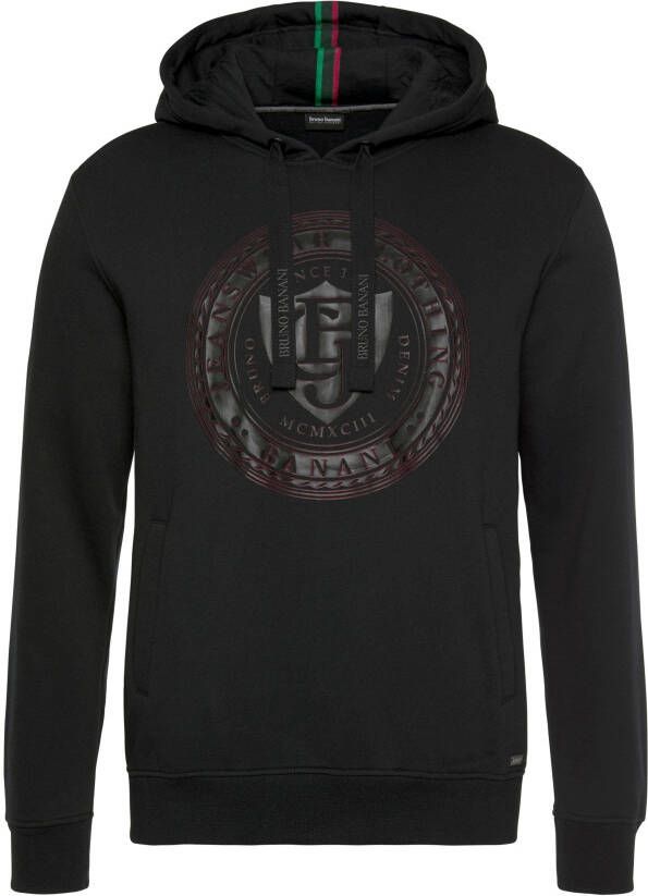 Bruno Banani Hoodie Lange mouwen smalle pasvorm bedrukt uiterlijk