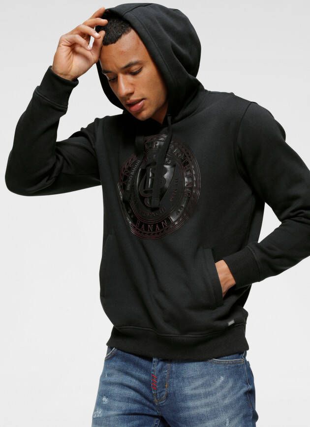 Bruno Banani Hoodie Lange mouwen smalle pasvorm bedrukt uiterlijk