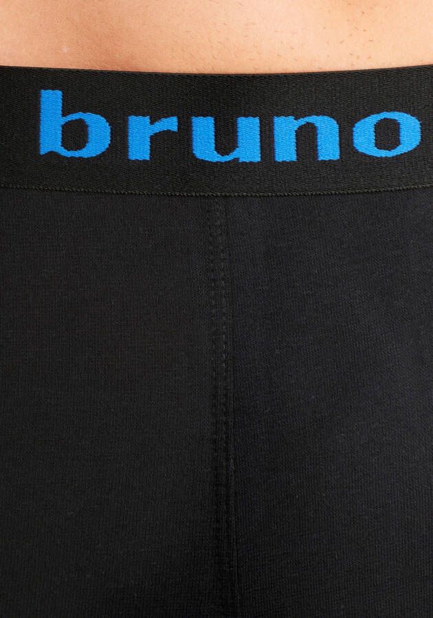 Bruno Banani Boxershort voor heren met langere pijpen en opvallende logo-tailleband (set 4 stuks)