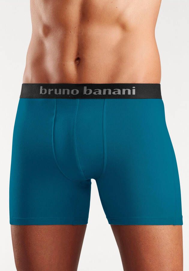 Bruno Banani Lange boxershort met opvallende logoband (set 4 stuks)