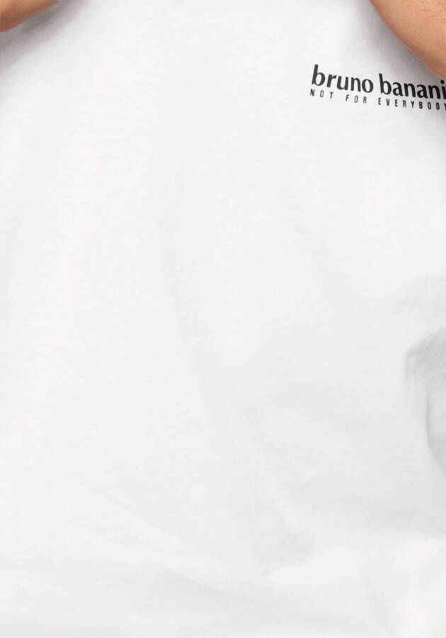 Bruno Banani Shirt met lange mouwen smal gesneden bedrukt van katoen in 2-pack (Set van 2)