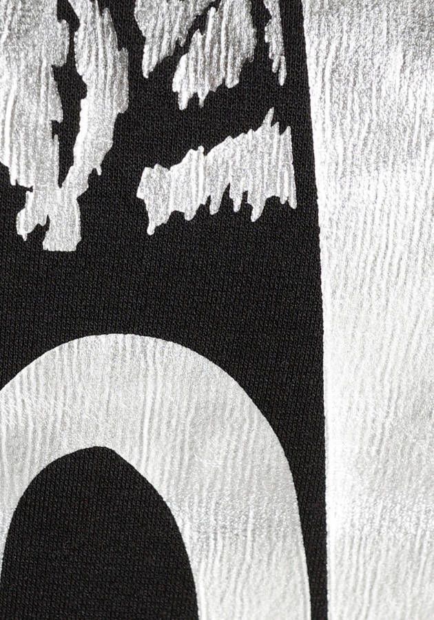 Bruno Banani Sweatshirt zilverkleurige leo-print nieuwe collectie
