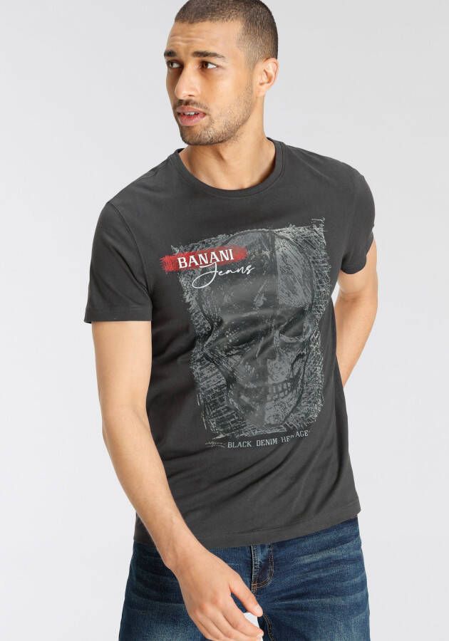 Bruno Banani T-shirt met grote frontprint