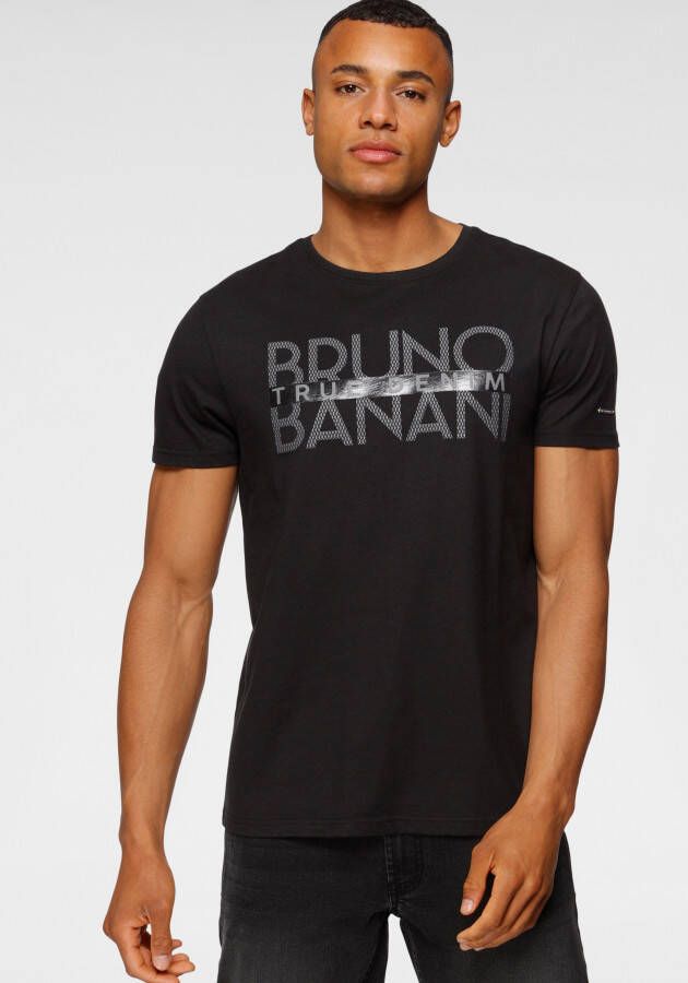 Bruno Banani T-shirt met glanzende print