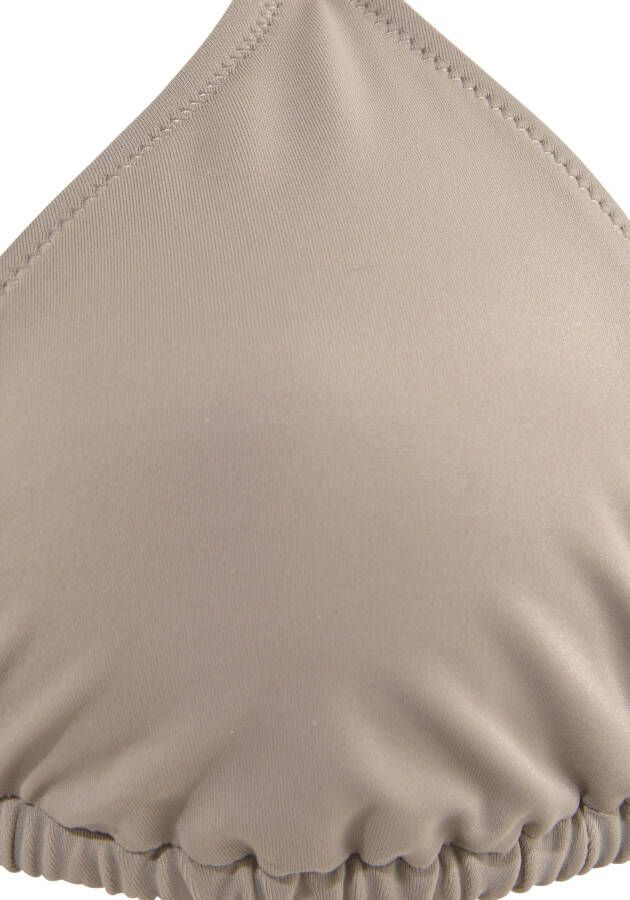 Bruno Banani Triangelbikini met goudkleurig zwarte accessoires