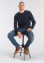 Bruno Banani Trui met ronde hals in modieuze tricot-look - Thumbnail 5