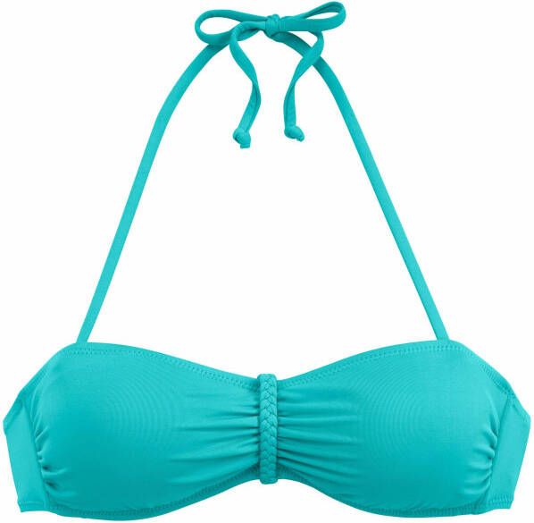 Buffalo Bandeau-bikinitop Happy met gevlochten detail