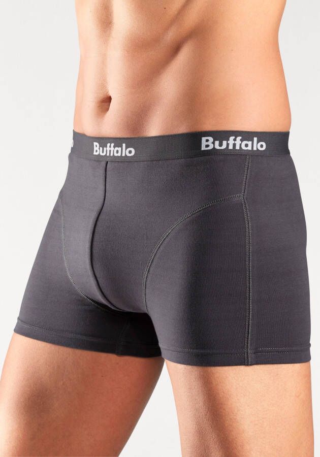 Buffalo Boxershort met overlocknaden voor (set 3 stuks)