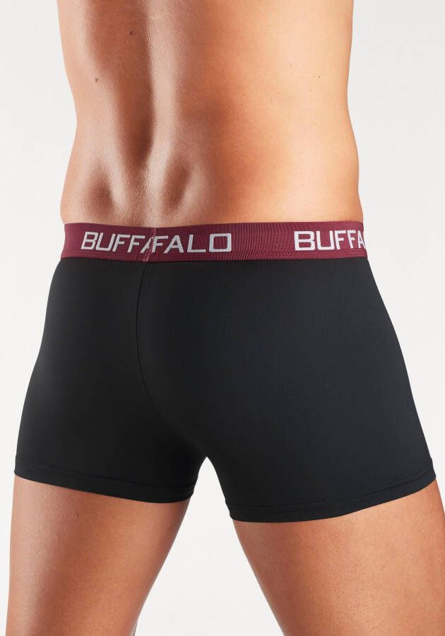 Buffalo Boxershort unikleurige retro hipster (set 4 stuks)