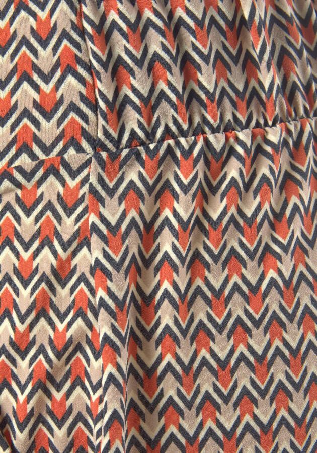 Buffalo Culotte met grafische print en elastische tailleband 7 8 lengte stoffen broek