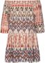 Buffalo Gedessineerde jurk met etnische print en carmen-halslijn tuniekjurk zomerjurk - Thumbnail 4