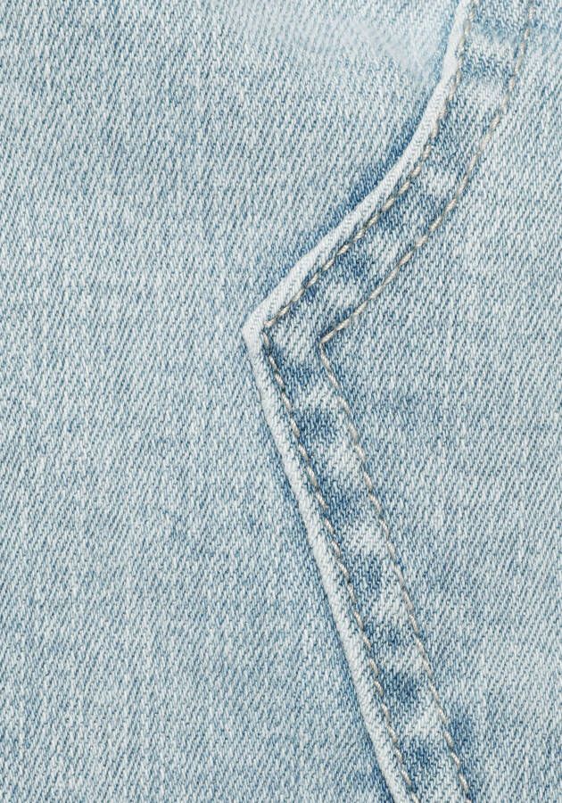 Buffalo Jeans rok kort model met franje aan de zoom mini rok van comfortabel stretchkatoen