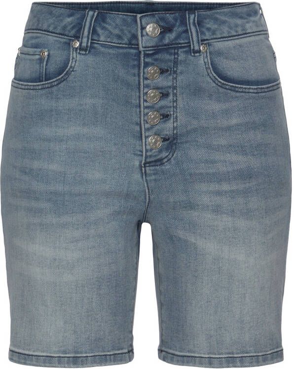 Buffalo Jeansshort in high-waist-vorm stretchpercentage zomershort figuurvormend