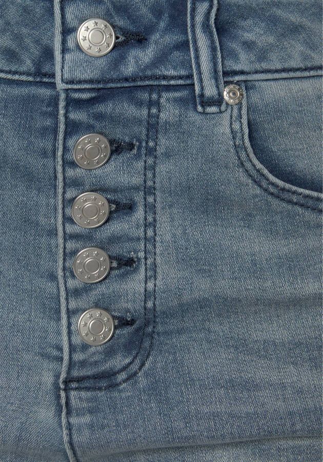 Buffalo Jeansshort in high-waist-vorm stretchpercentage zomershort figuurvormend
