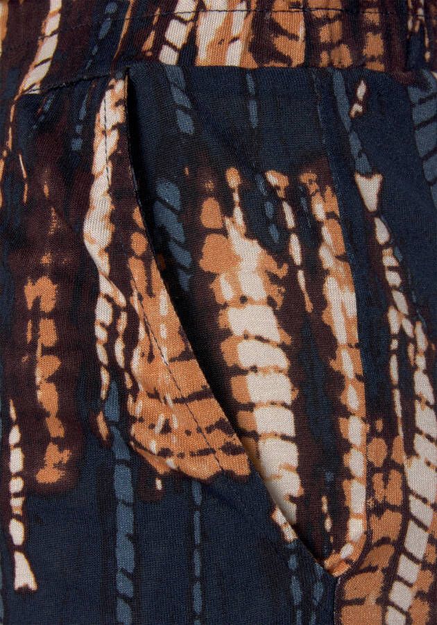 Buffalo Jerseybroek met all-over print en elastische tailleband zomerbroek
