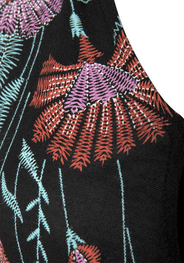 Buffalo Maxi-jurk met print op de voorkant en strikband op de rug zomerjurk casual-chic