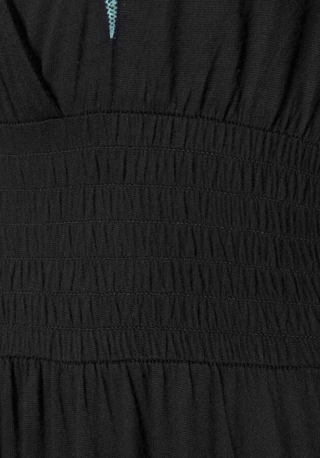 Buffalo Maxi-jurk met print op de voorkant en strikband op de rug zomerjurk casual-chic