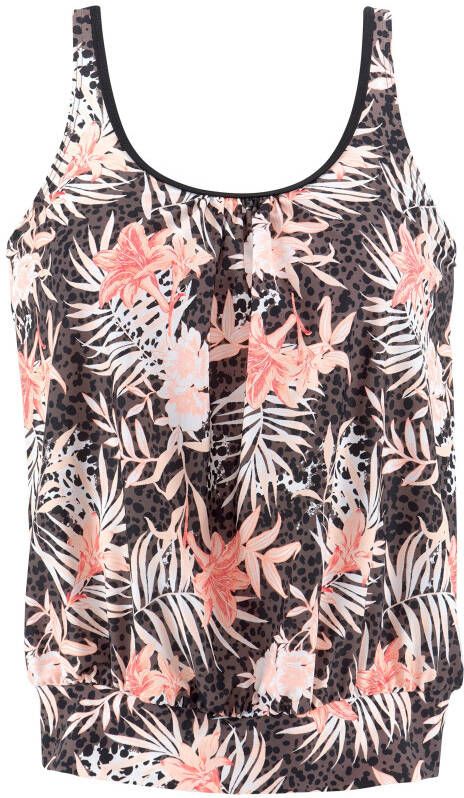 Buffalo Oversized tankinitop BRANDA met een bloemmotief