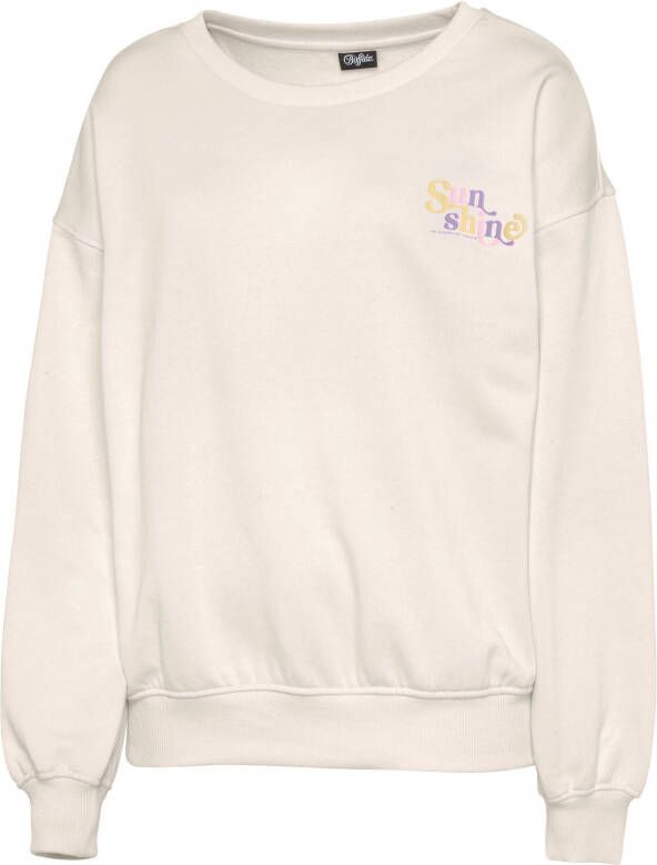 Buffalo Sweatshirt Met ribboorden met ribborde en sunshine print loungewear