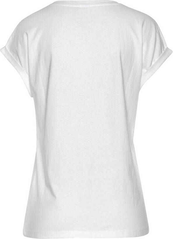 Buffalo T-shirt met print katoenen shirt met korte mouwen losse pasvorm