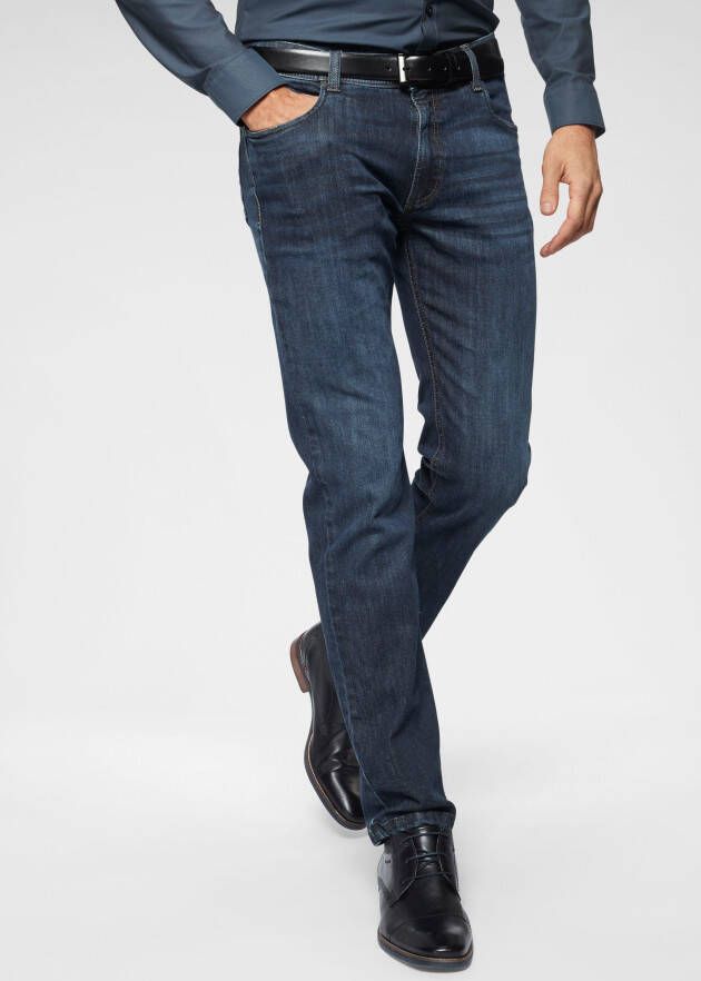 Bugatti 5-pocket jeans Band met riemlussen en zip-fly
