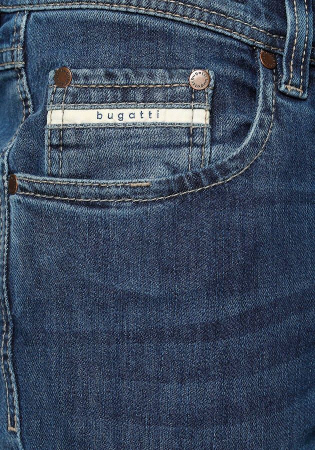 Bugatti 5-pocket jeans Band met riemlussen en zip-fly