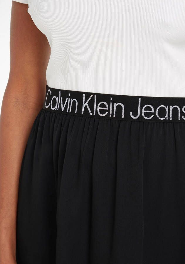 Calvin Klein 2-in-1-jurk in de materiaalmix