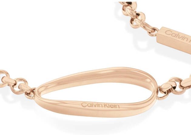 Calvin Klein Armband Sieraden roestvrij stalen armband erfstuk ketting SCULPTURAL